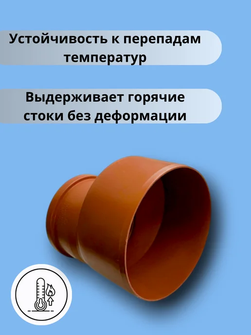 Водполимер Переход канализационный 160х110, (наружная канализация), 160x110, фото 2