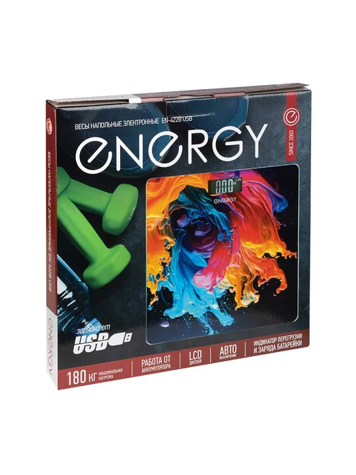 Energy Весы напольные электронные, черный, фото 6