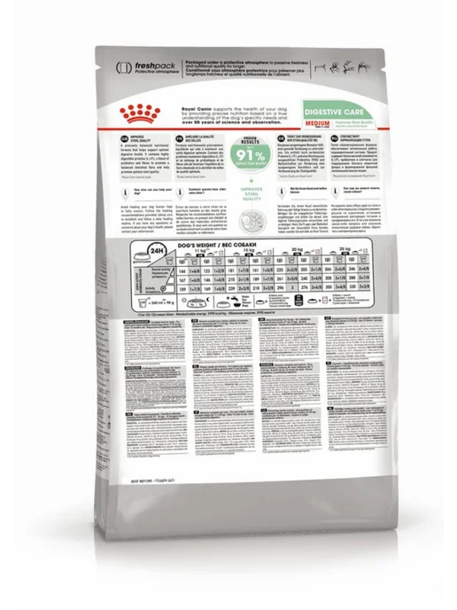 Сухой корм Royal canin Пищеварение для собак, средние, чувствительное пищеварение, 12 кг, фото 3