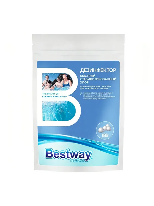 Bestway Chemicals Хлор быстрый для бассейна гранулы 150 г, 150 г, фото 2