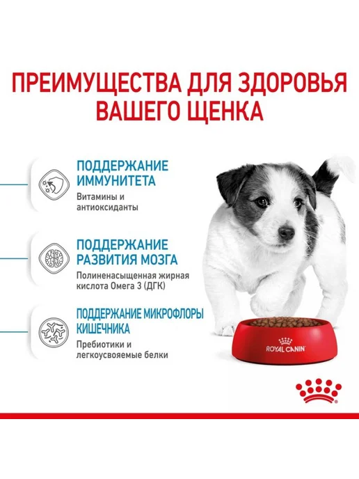 Сухой корм Royal canin Малых Мес. для собак, мелкие, щенки, 4 кг, фото 4