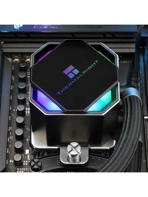 Thermalright Жидкостное охлаждение Frozen Prism 360 BLACK Черный (8142560, черный, фото 8