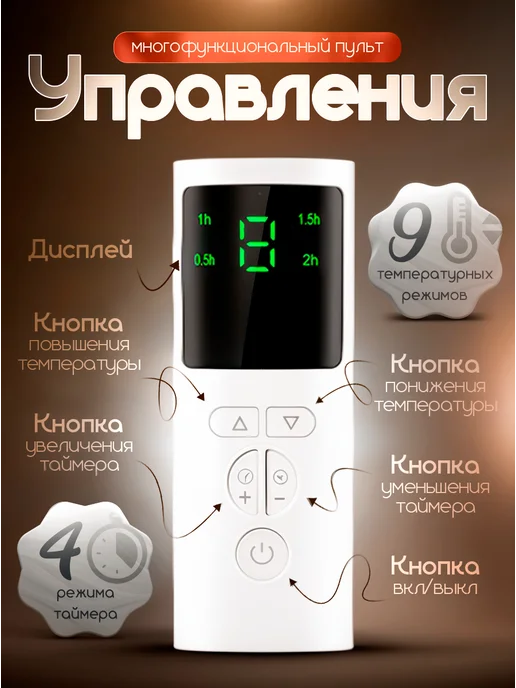MVcarrot Электрическая грелка для тела, серый, фото 4