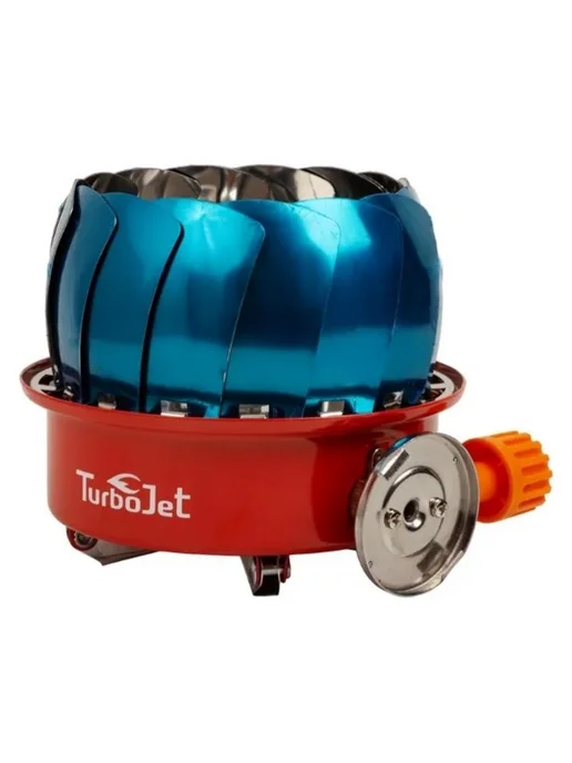 TurboJet Газовая плита туристическая с пьезоподжигом TJ352-B, красный, фото 2