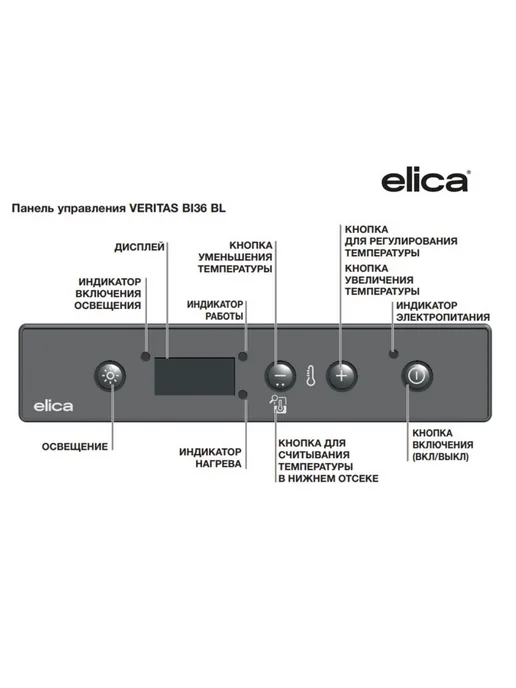 Винный шкаф Elica VERITAS BI36 BL, черный, фото 6