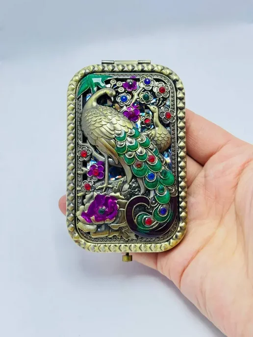 Q Зеркало карманное, желтый, фото 8