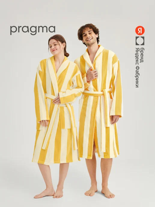 Pragma Халат, молочный, желтый