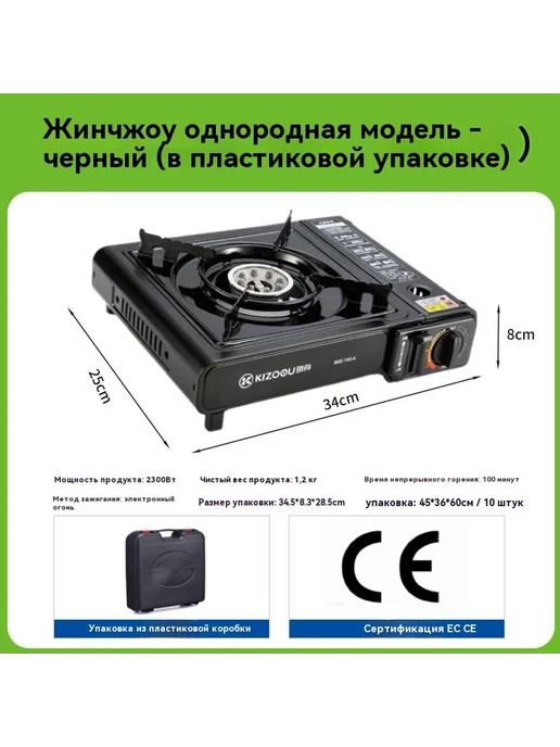 Кассовая плита Черный, черный