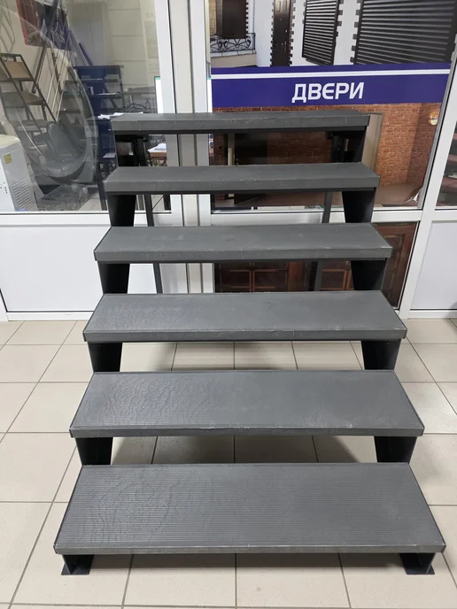Мастермарш Лестница с 6-ю ступенями из ППК,без перил,ширина 1 м, 1 м, фото 3