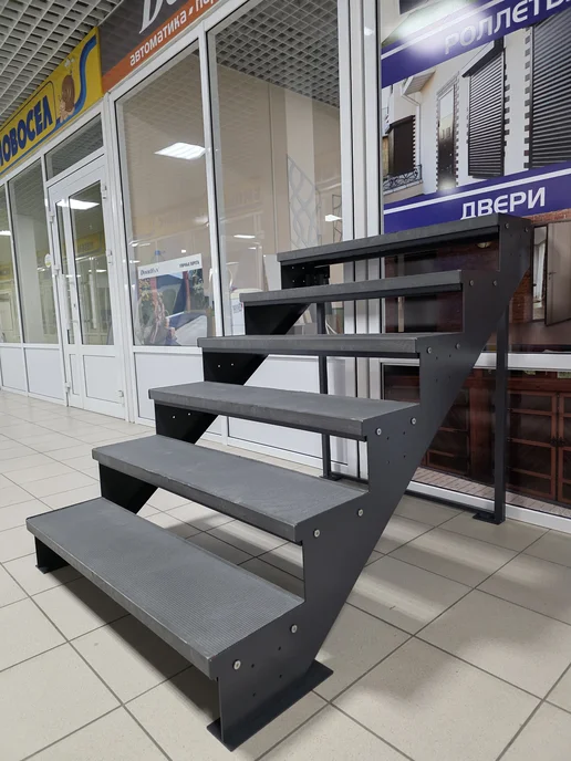 Мастермарш Лестница с 6-ю ступенями из ППК,без перил,ширина 1 м, 1 м, фото 5