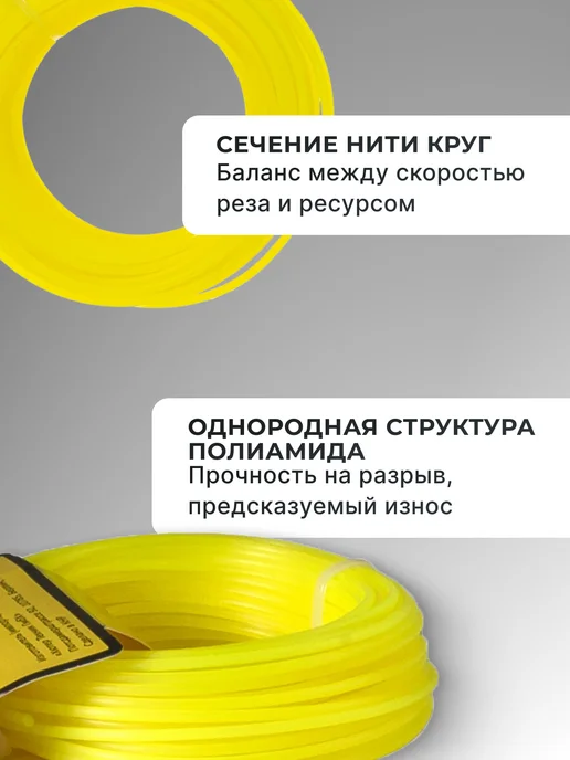 Леска для триммера 2 мм R2015 — фото 3