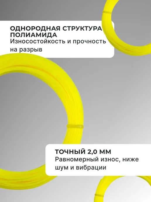 Леска для триммера 2 мм S2015 — фото 3