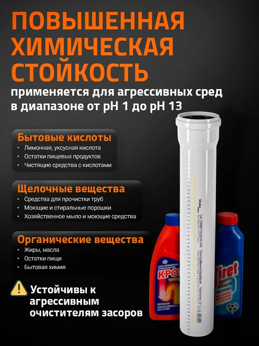 Ostendorf Труба SKEM 58*250, для бесшумной канализации, Skolan dB, 58x250, фото 7