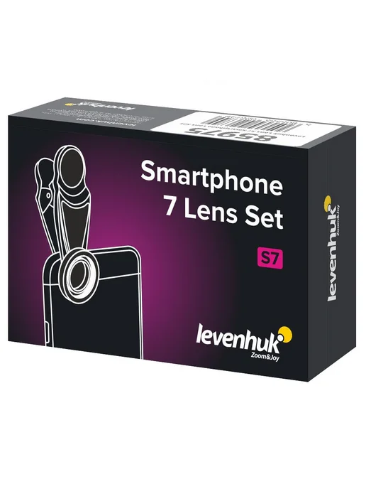 Набор объективов для смартфона Levenhuk Lens S7, черный, фото 2