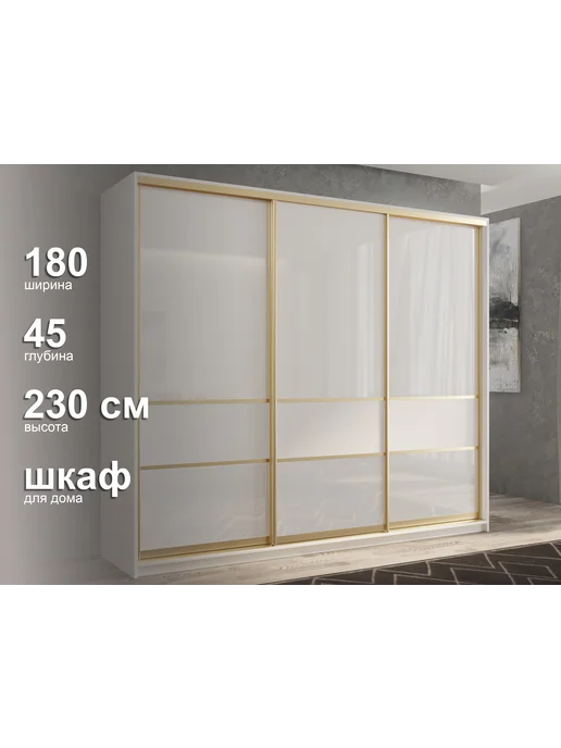 White&Black Шкаф-купе мод.18, черный