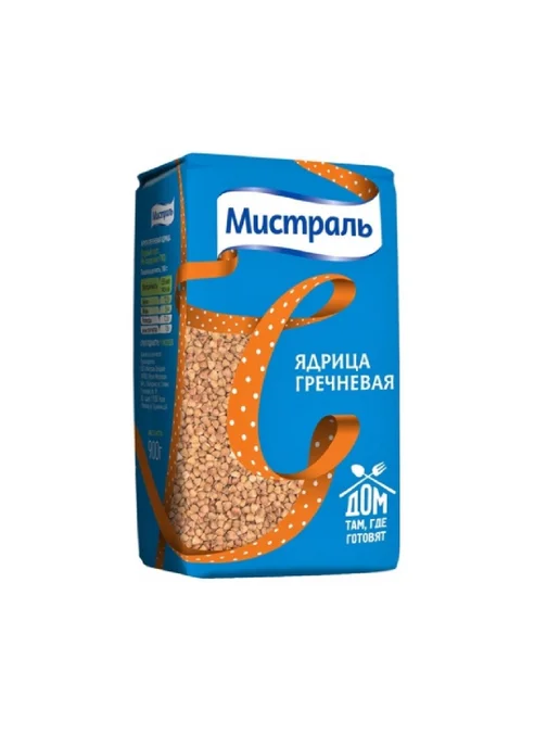 МИСТРАЛЬ Крупа гречневая ядрица, 900 г * 4 штуки, 900 г, 3 шт, фото 2