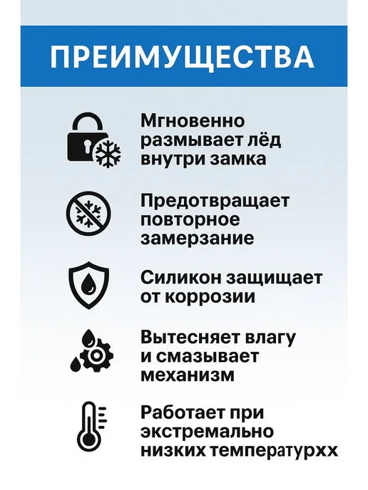 Q Средство для размораживания замков защита замков от коррозии, 75 мл, фото 2