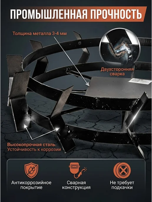 Грунтозацеп для культиватора 600/130 — фото 4