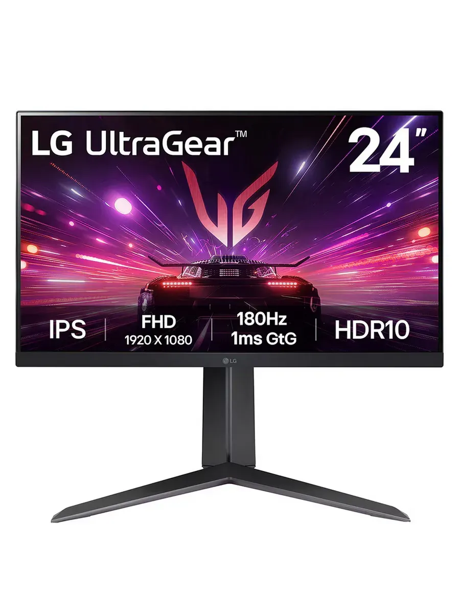 LG 23.8" Монитор 24GS65F-B, IPS, 1920x1080, 180Гц