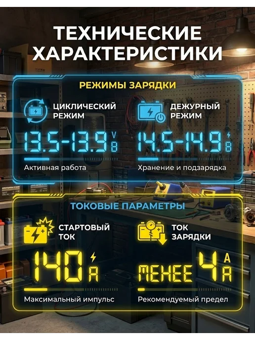 Аккумуляторная батарея АКБ 12В 12Ач — фото 4