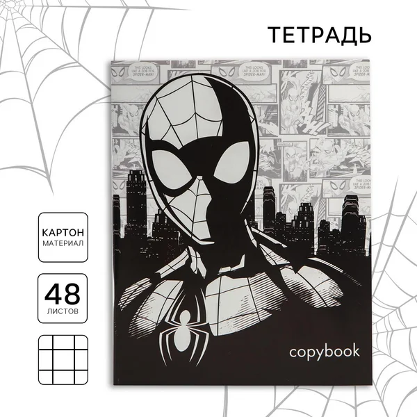 Тетрадь в клетку А5, 48 листов
