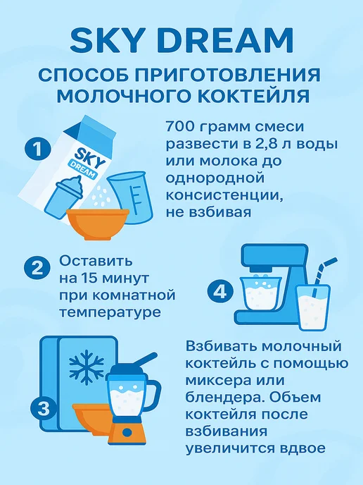 FunFood Смесь для мороженого и коктейлей клубничная 0,7, вариант, фото 3