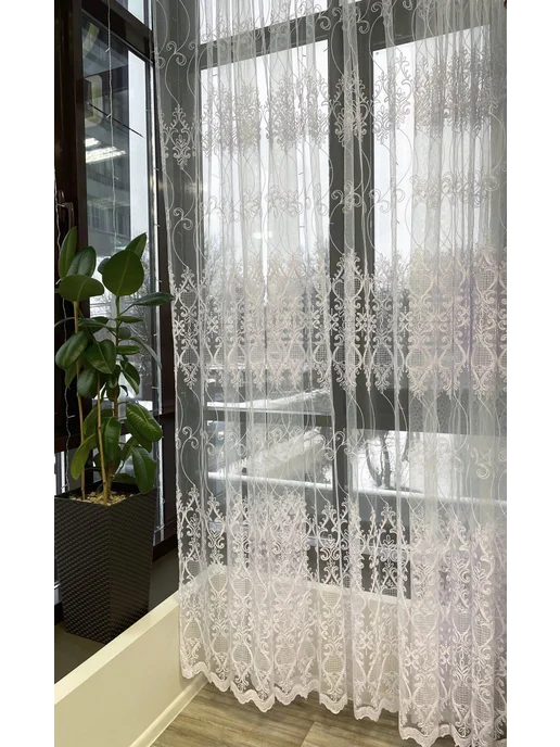 Zlata-tulle Тюль вуаль в спальню и гостиную длинная 200х250 см, 200x250 см, фото 2