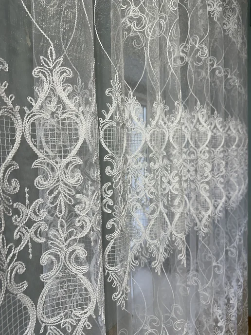 Zlata-tulle Тюль вуаль в спальню и гостиную длинная 200х250 см, 200x250 см, фото 3