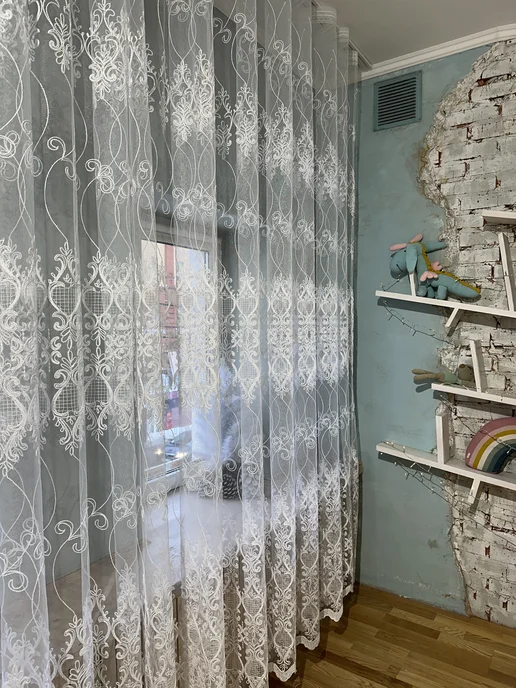 Zlata-tulle Тюль вуаль в спальню и гостиную длинная 200х250 см, 200x250 см, фото 5