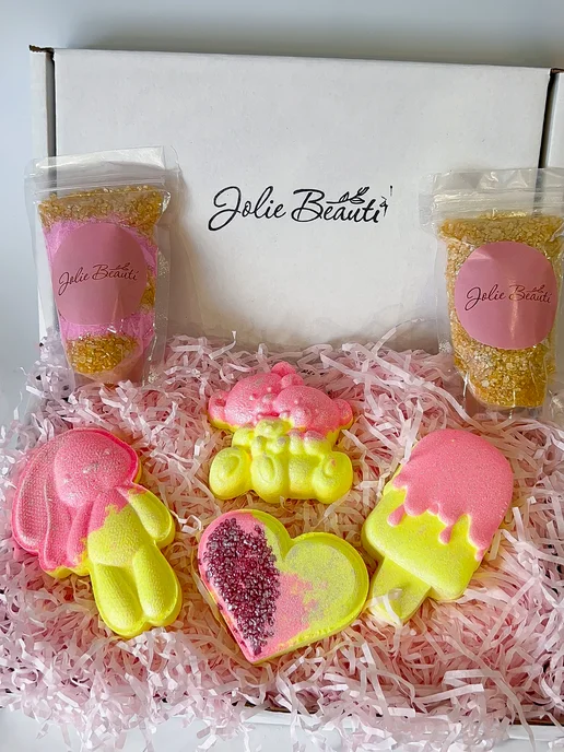 JoIis Beauti Бомбочки для ванны подарочный набор, розовый, фото 6