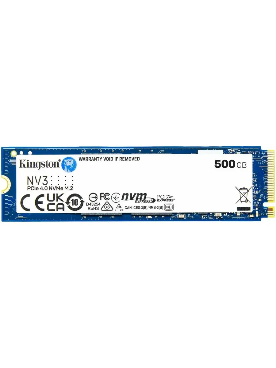 SSD M.2 PCIe 500 GB SNV3S, SNV3S 500G, PCIe 4.0 NVM Kingston 623917005 купить в интернет‑магазине Wildberries