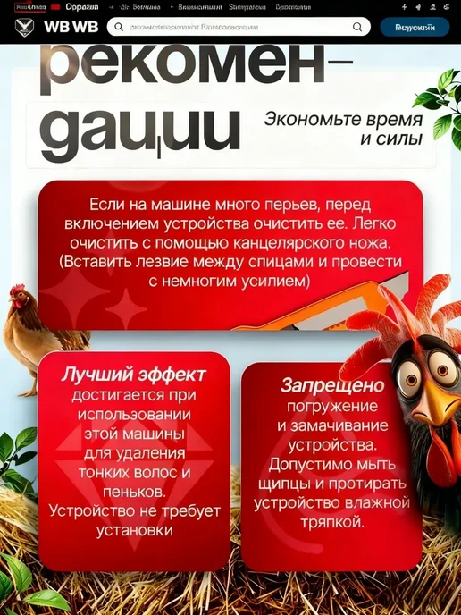 Пинцет электрический для ощипывания птицы, черный, фото 6