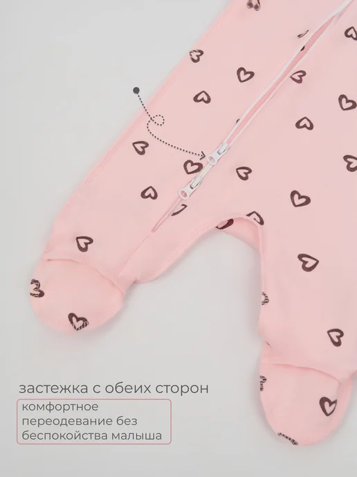 MIKATU Слипы для новорожденных комбинезон нательный набор 3 шт, 3 шт, фото 6