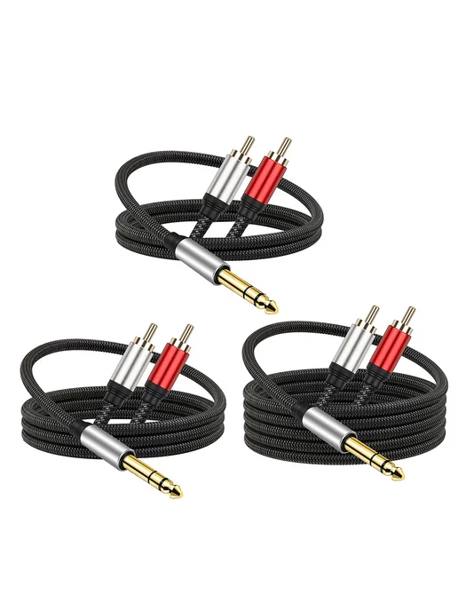 Аудиокабель 635 на 2RCA, 2 метра, 2 м, фото 2