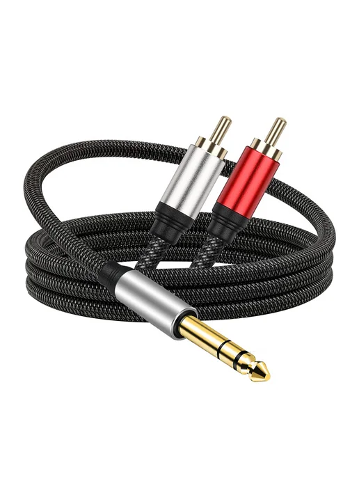 Аудиокабель 635 на 2RCA, 2 метра, 2 м, фото 4