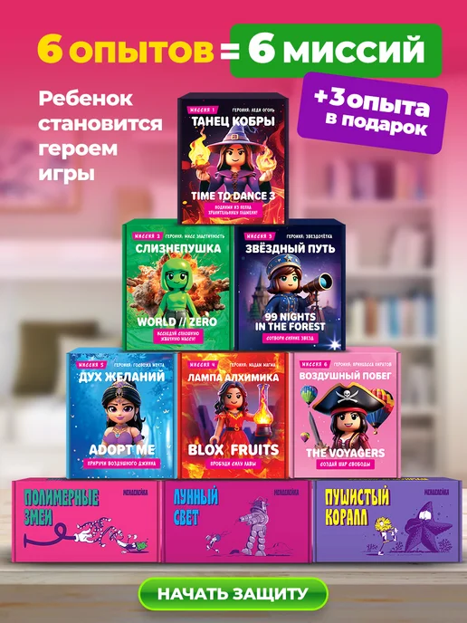 Менделейка Опыты для детей роблокс химиксы, розовый, фото 2