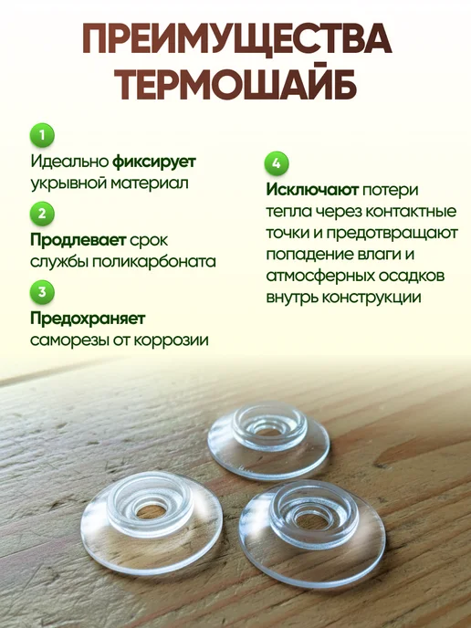 Infinity Dreams Термошайба для поликарбоната универсальная 80шт, 200 шт, фото 3
