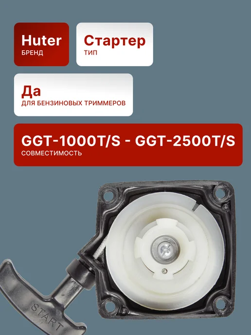 Стартер для бензиновых триммеров GGT-1000T/S - GGT-2500T/S — фото 2