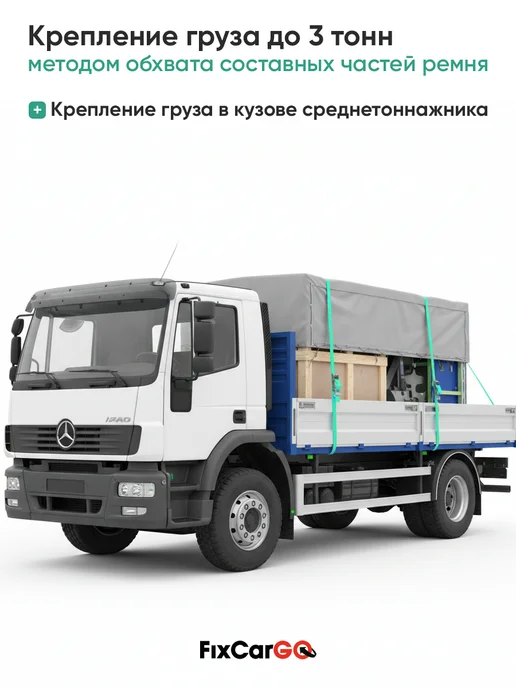FixCarGo Ремень стяжной кольцевой 50 мм. 3 т. 3 м, 3 м, фото 7