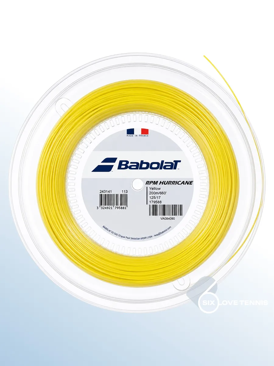 Теннисная струна Babolat RPM Hurricane 1,25, 200м