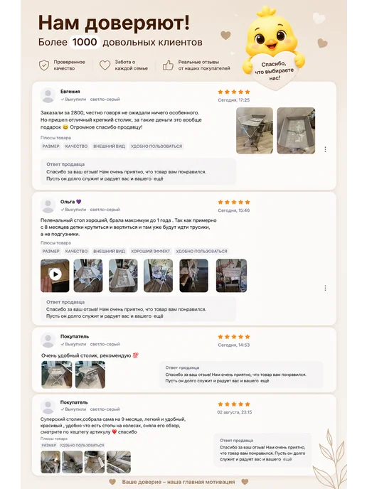 Пеленальный стол комод для новорожденных на колесиках, вариант, фото 7