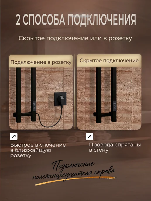 ErikNar Полотенцесушитель электрический узкий 120x13, вариант, фото 6