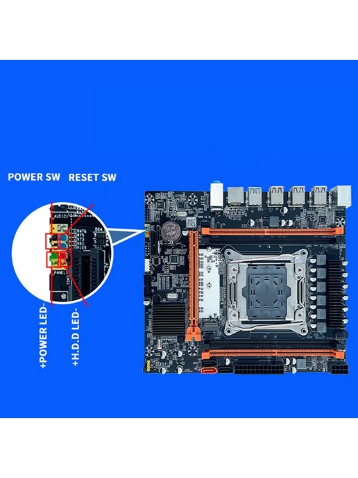 Материнская плата X99 B85 LGA2011-3 4X DDR4 REG ECC RAM M 2, вариант, фото 5