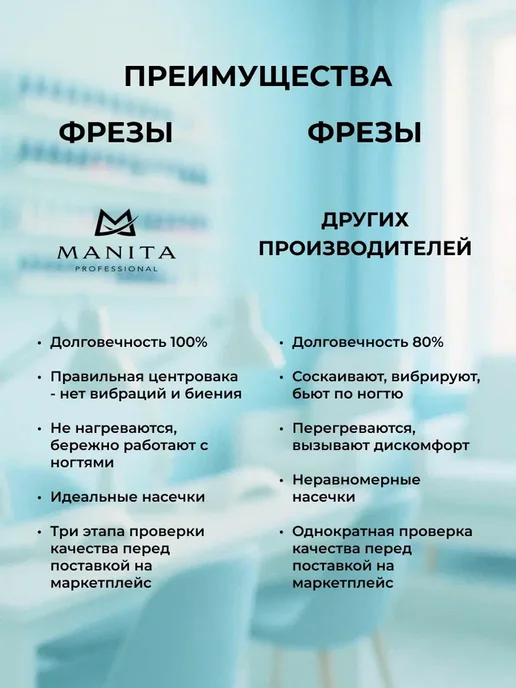 MANITA PROFESSIONAL Фреза ТВС Конус (Ёлка) красная d 6,0 мм ФКДЕ 60-М L15, красный, фото 5