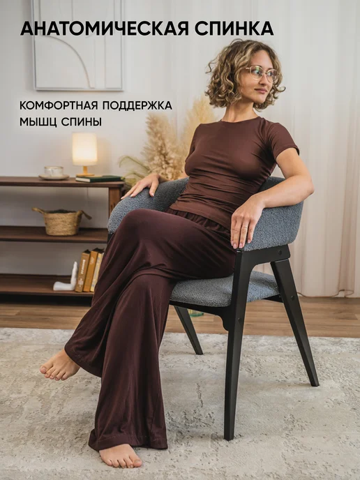 Глайдер Стул кресло мягкий, черный, фото 3