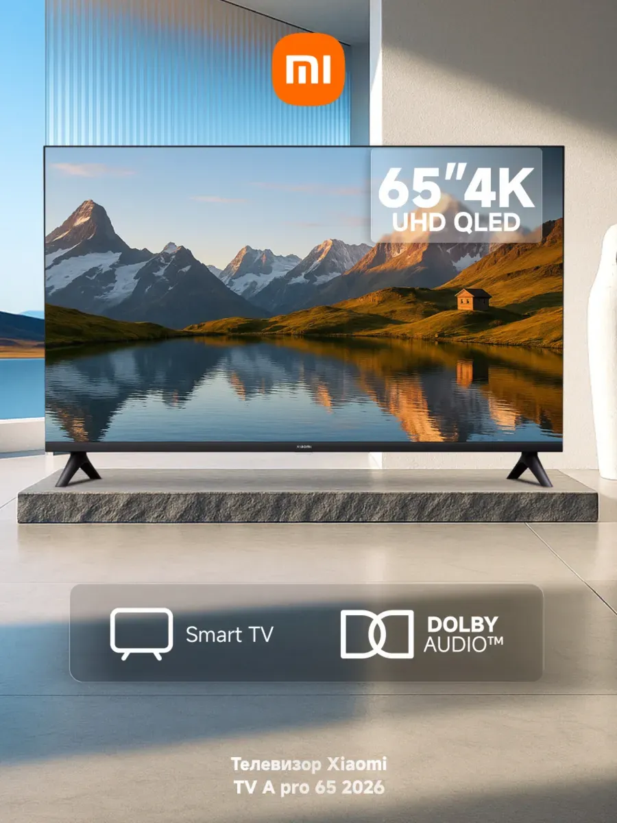 Телевизор Xiaomi LED TV A Pro 65 2026 4K UHD черный