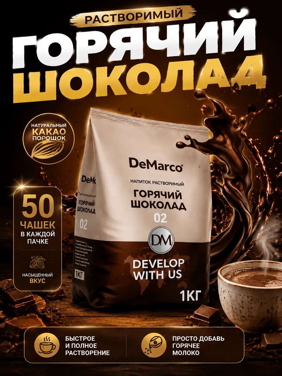 Горячий шоколад растворимый 02 1 кг