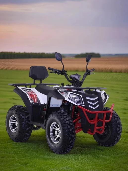 ТЕХНОМОТОРФ Квадроцикл COMMANDER 2.0 PLUS 180 см3 (серия 5) бело-красный, красный