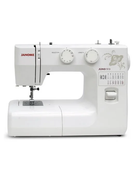 janome Швейная машина Juno 513 с нитевдевателем, белый, фото 2