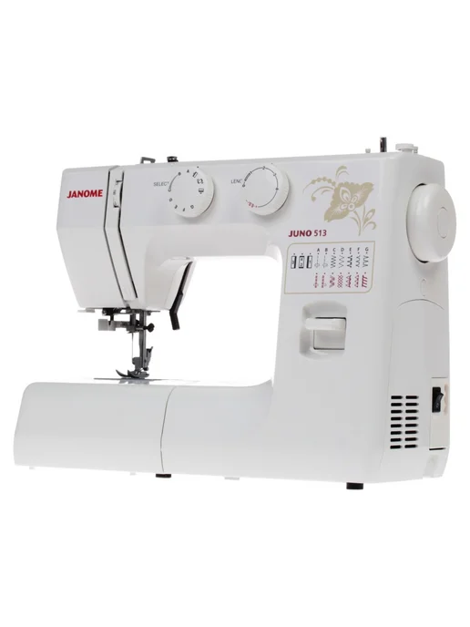 janome Швейная машина Juno 513 с нитевдевателем, белый, фото 5